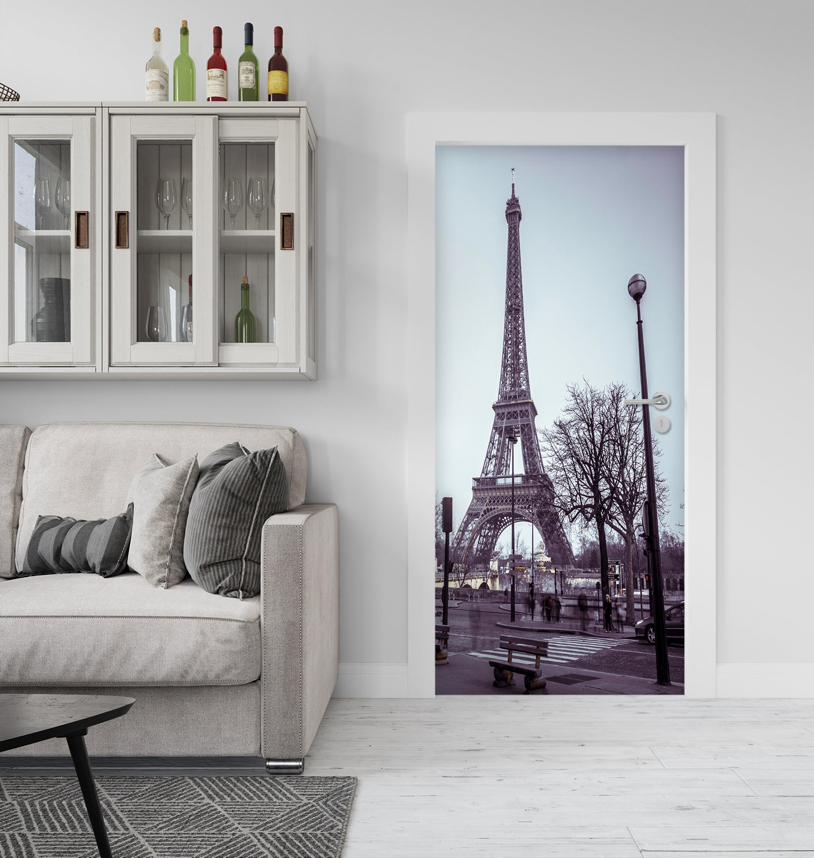3D Eiffel Tower 106227 Assaf Frank Door Mural