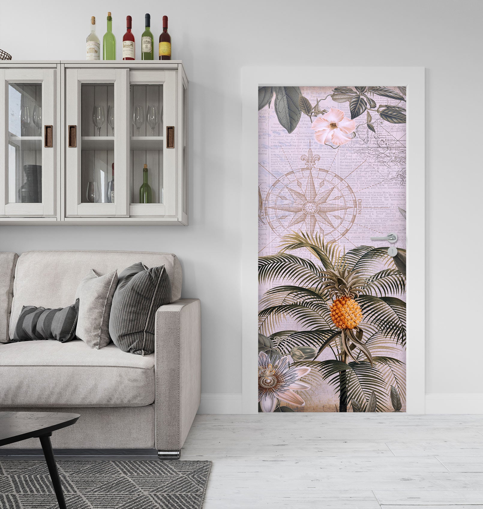 3D Pineapple Tree 11949 Andrea Haase Door Mural