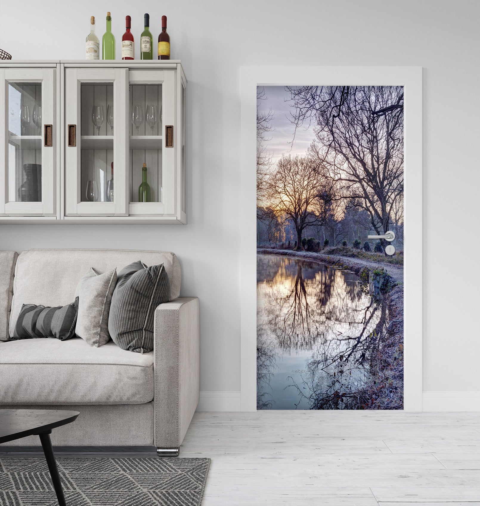 3D Riverside Trees 10733 Assaf Frank Door Mural