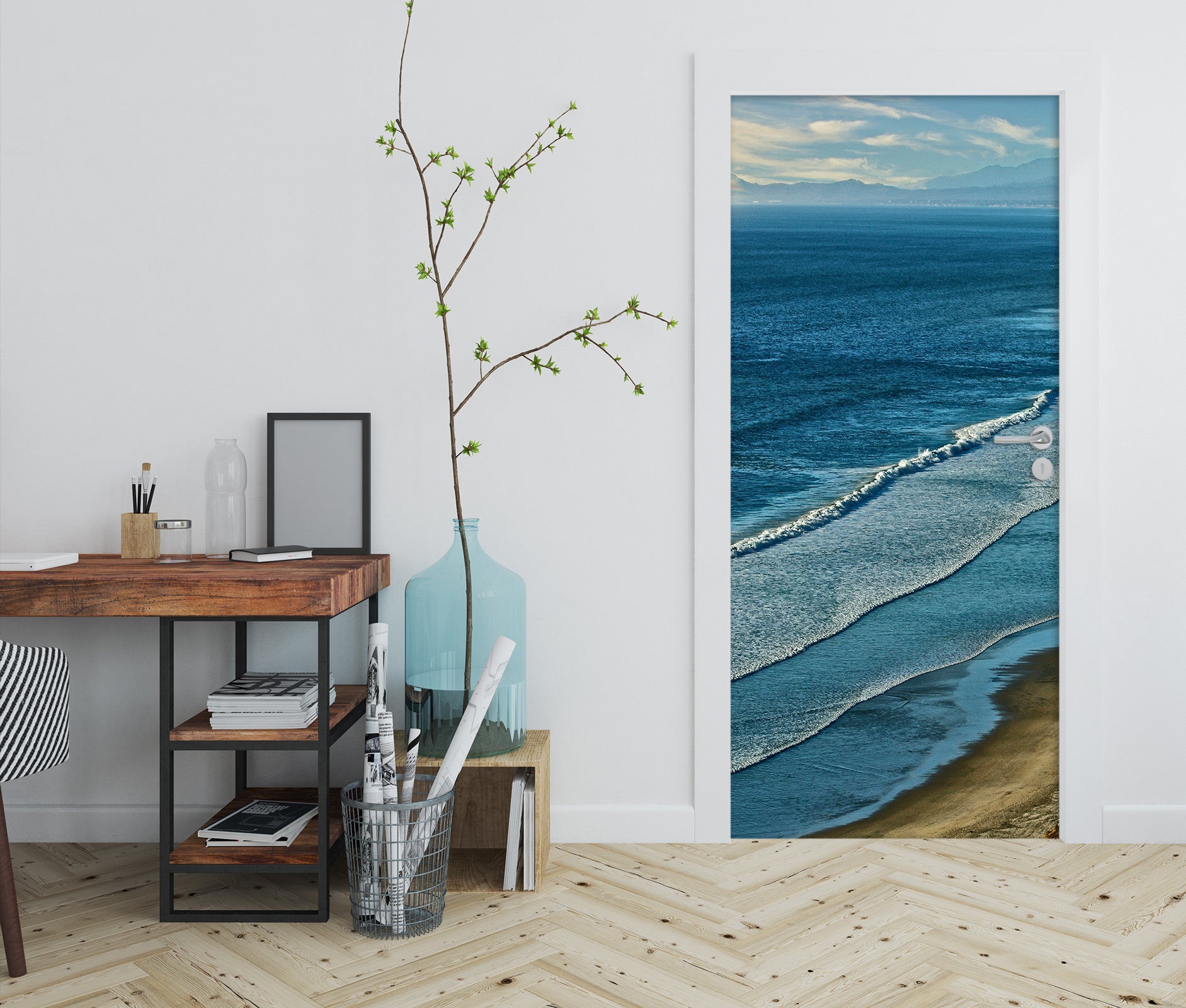 3D Seaside 11111 Kathy Barefield Door Mural