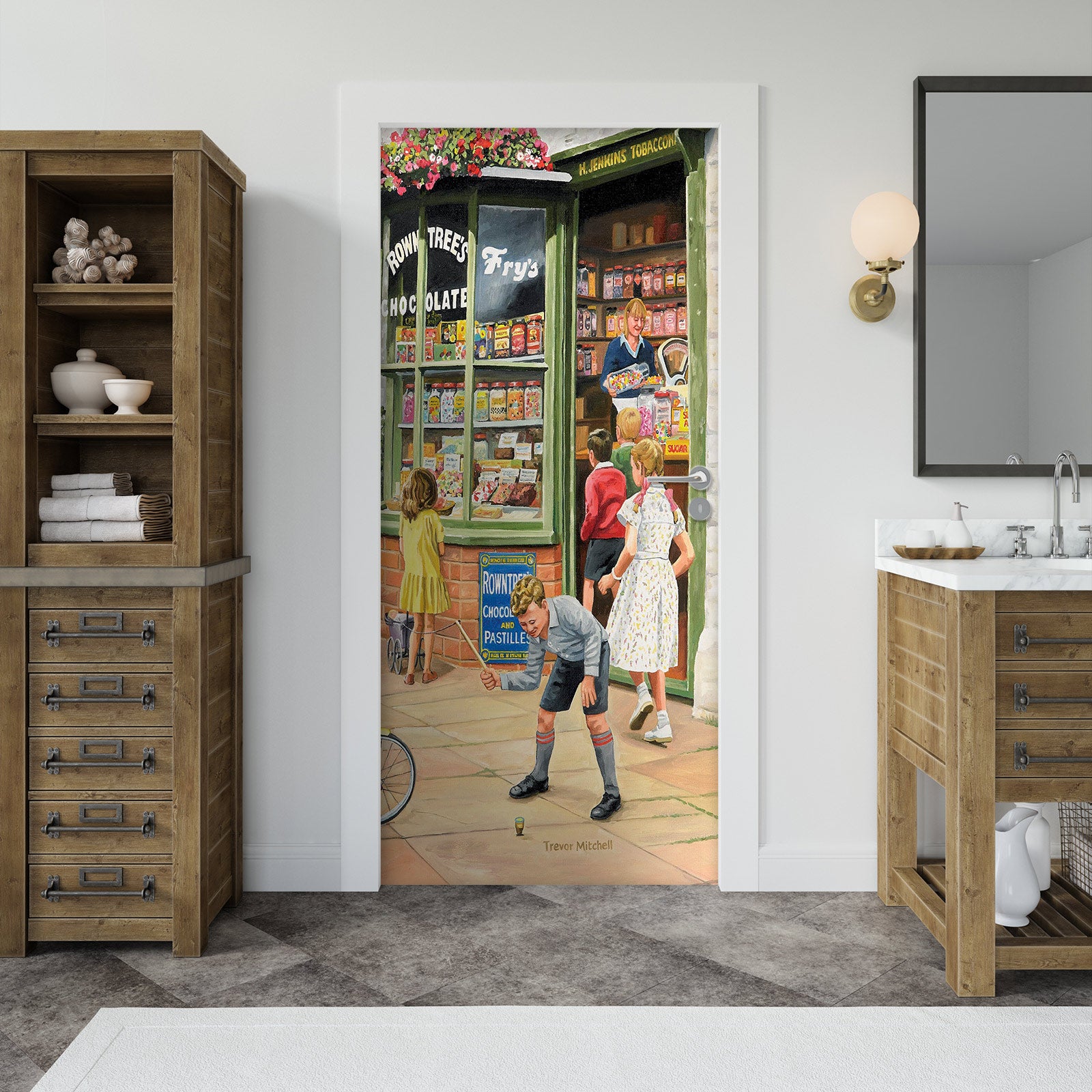 3D Food Store Child 103176 Trevor Mitchell Door Mural