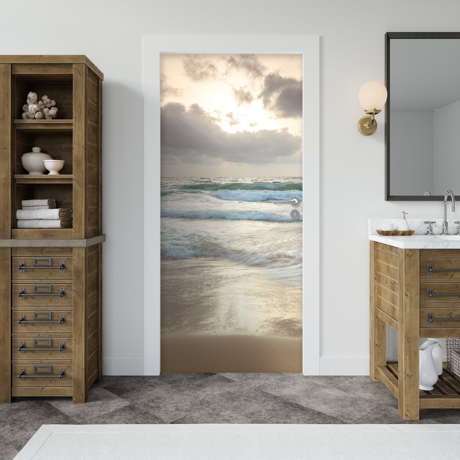 3D Seaside 106112 Assaf Frank Door Mural