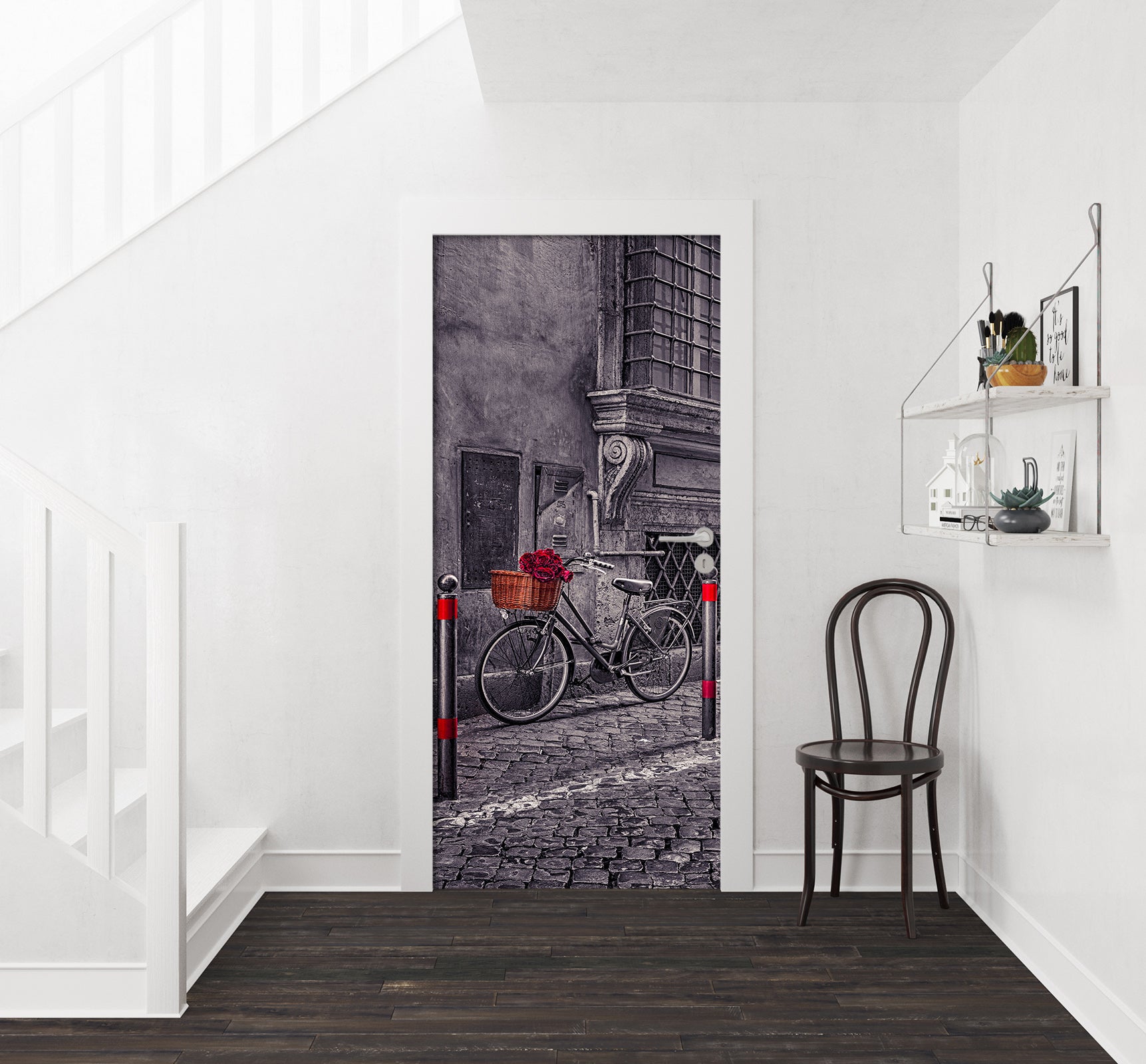 3D Street Bike 10697 Assaf Frank Door Mural