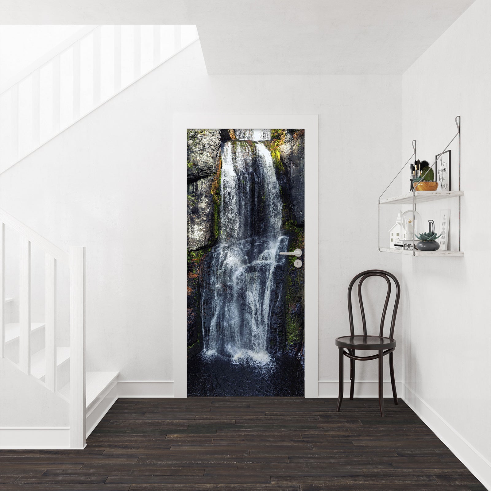 3D Small Waterfall 014 Door Mural