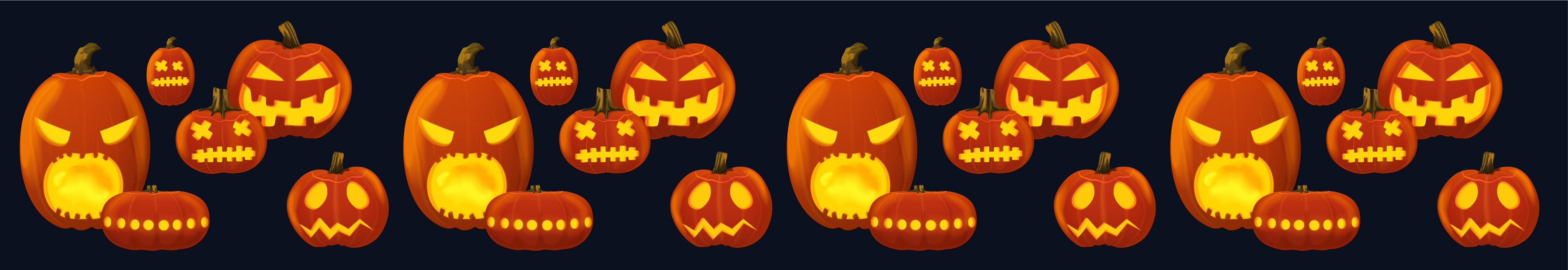 3D Emoticon Jack-o-lantern 658 Stair Risers