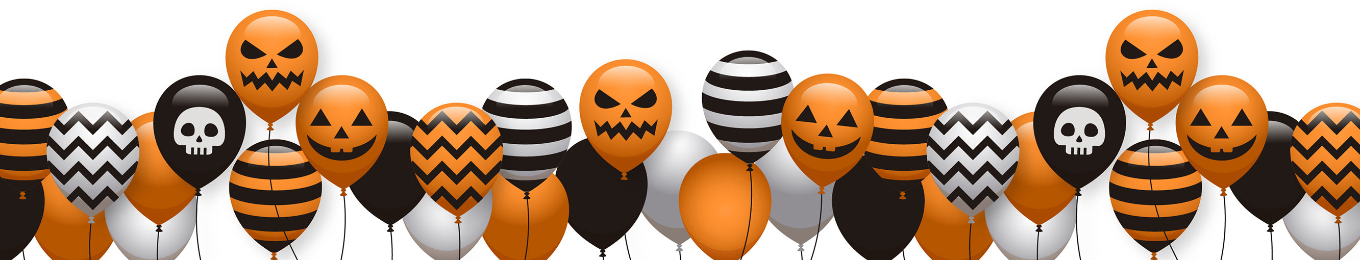3D Halloween Little Balloons 659 Stair Risers