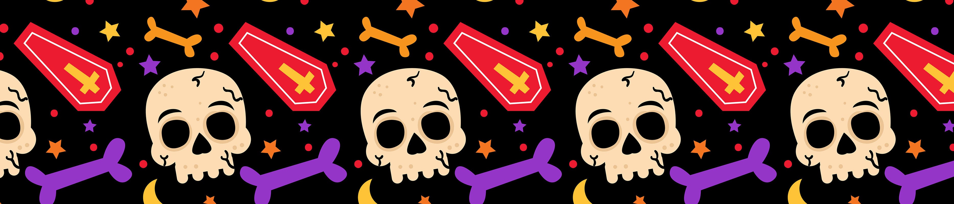 3D Skull Halloween 655 Stair Risers