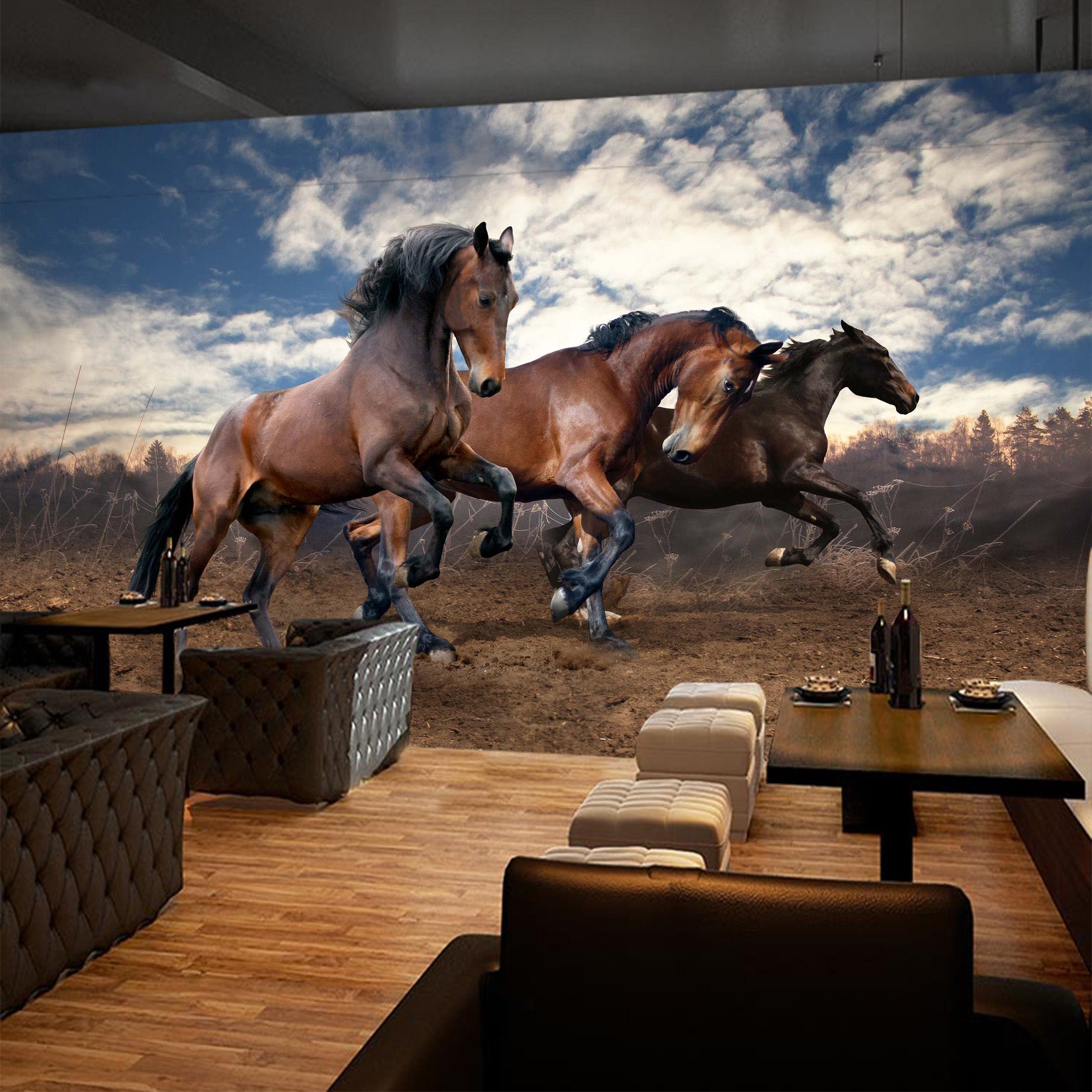 3D Prairie Horse 1065 Wall Murals