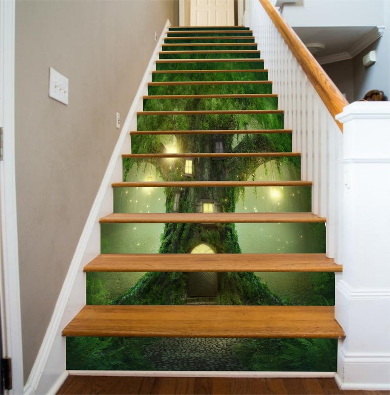 Custom size in 11 steps 7×37" in heavy duty vinyl from ETSY- AJ