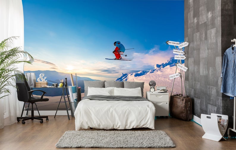 Custom size in Size: 123”x87”(312x219cm) in vinyl from ETSY by AJ
