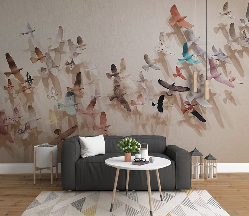 Custom size in 176" w x 95" h mural in canvas from ETSY (aj)