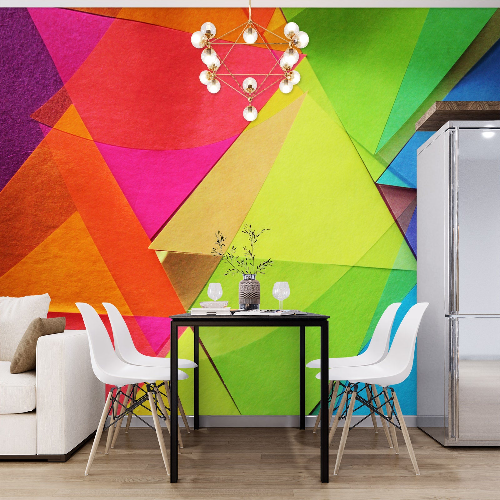 3D Colored Triangle 71089 Shandra Smith Wall Mural Wall Murals