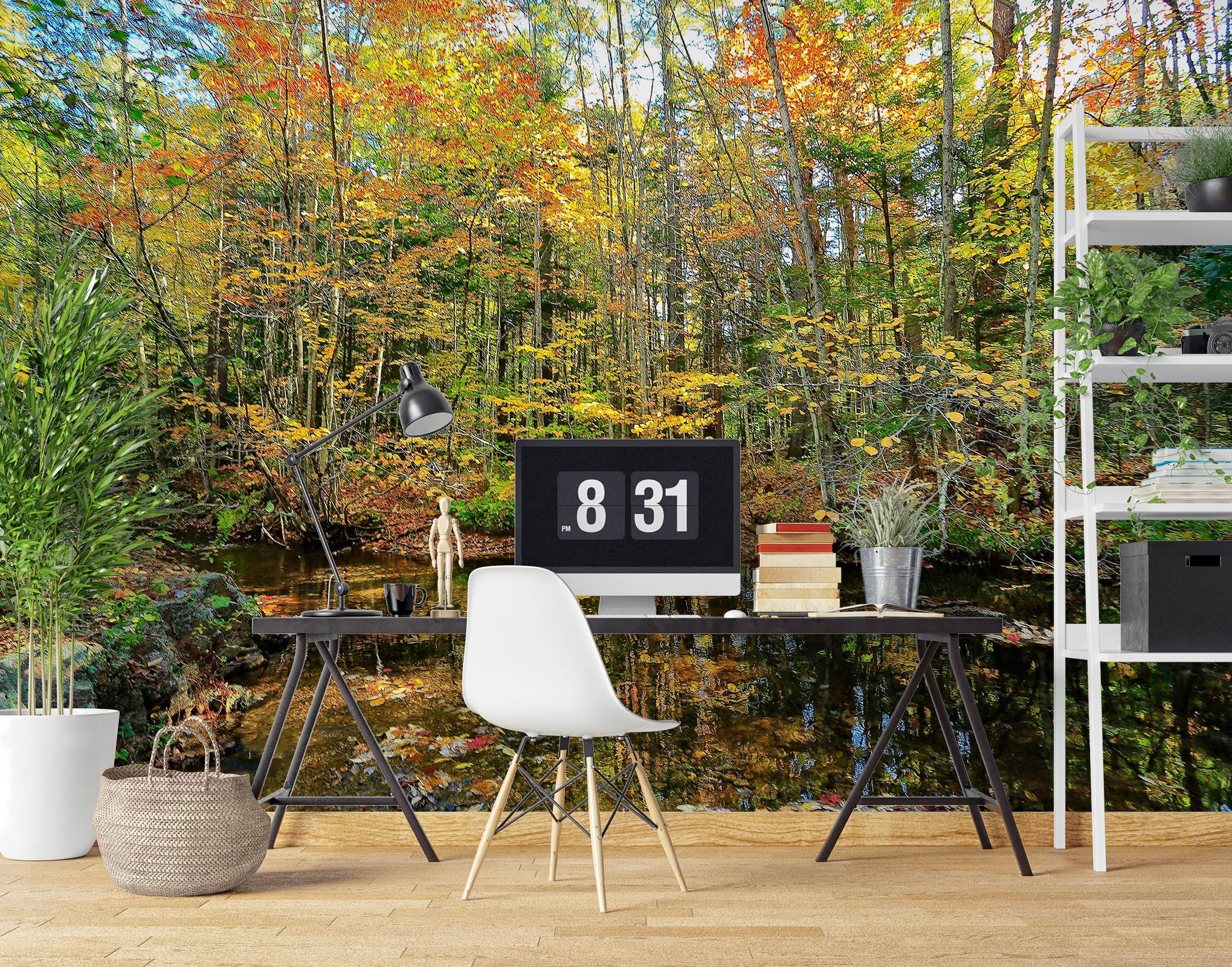 3D Pond Reflections 62090 Kathy Barefield Wall Mural Wall Murals