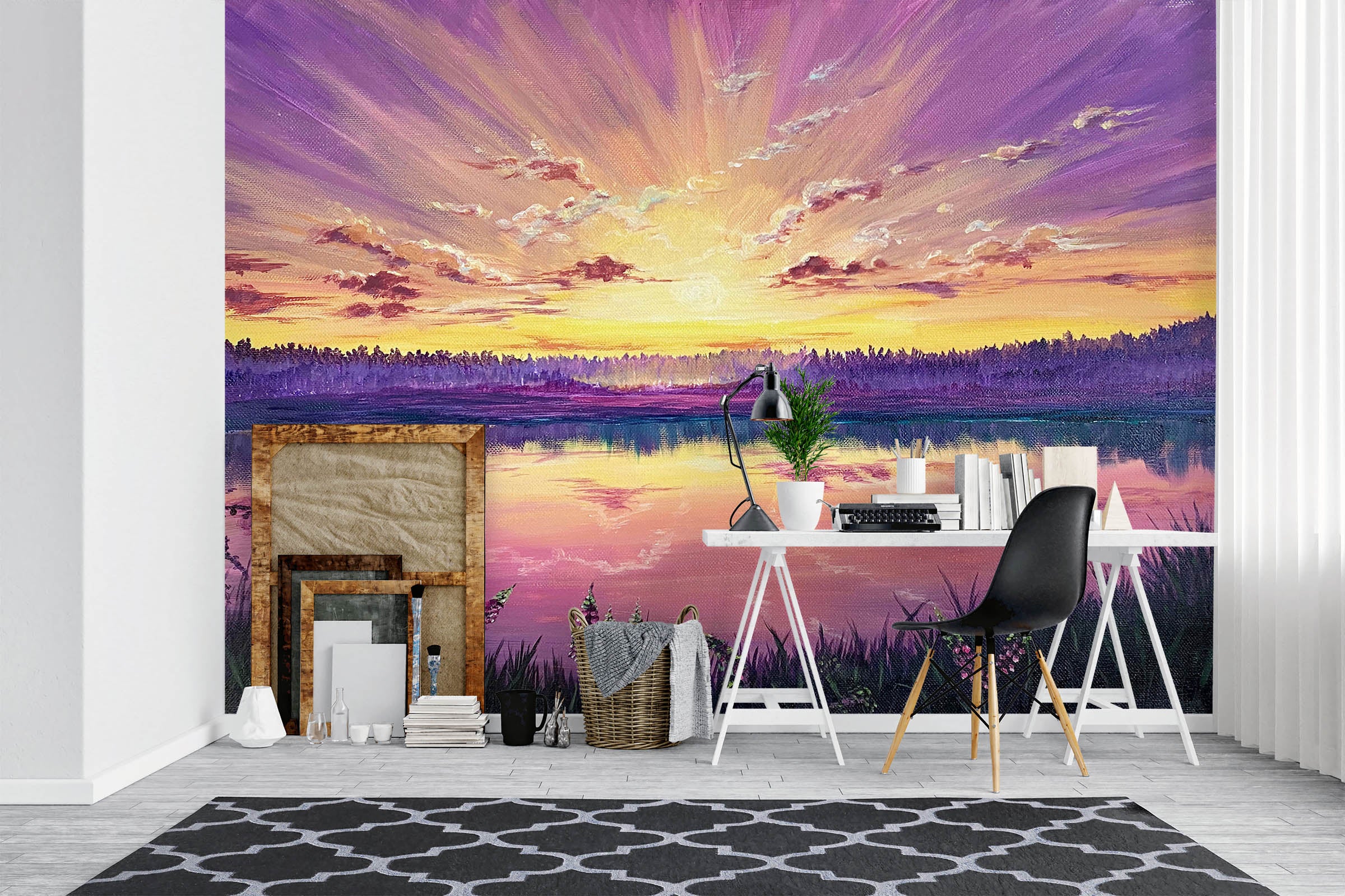 3D Sky Lake Surface 1848 Marina Zotova Wall Mural Wall Murals