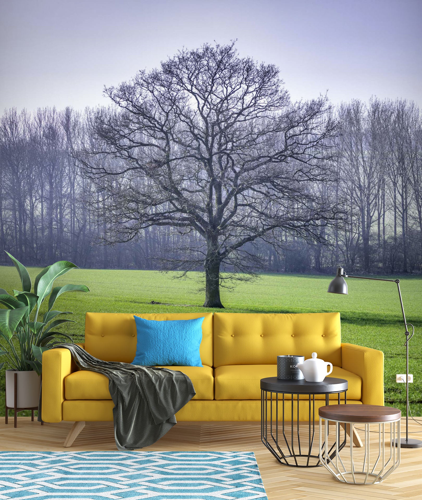 3D Lawn Tree 042 Assaf Frank Wall Mural Wall Murals