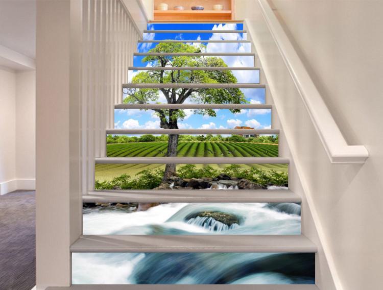 3D Rivers 3726 Stair Risers Wallpaper AJ Wallpaper 