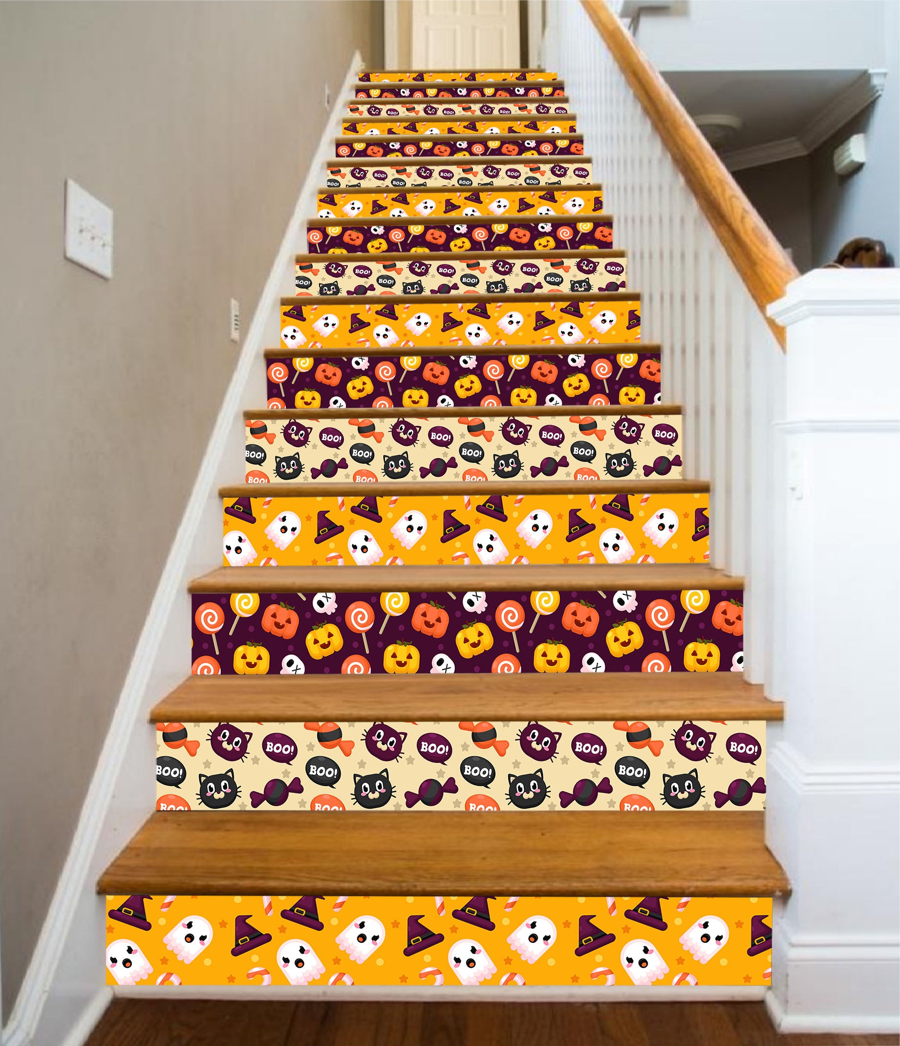 3D Fun Halloween decoration 657 Stair Risers