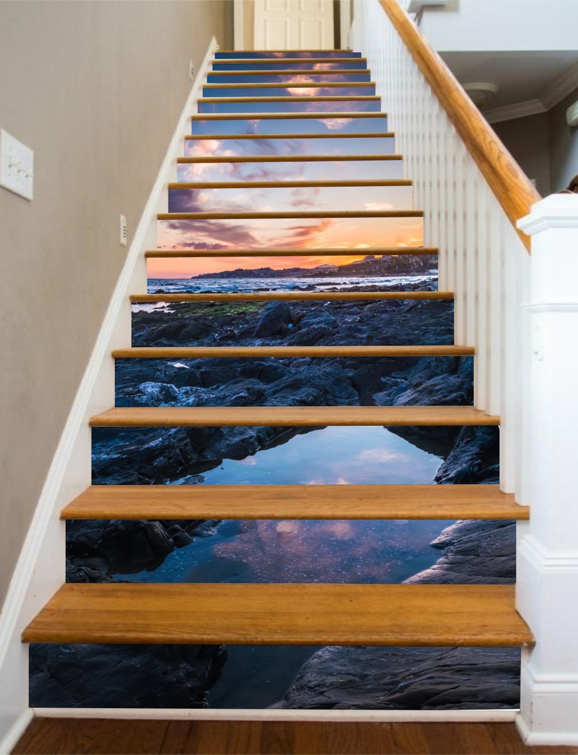 3D Rock 6334 Stair Risers Wallpaper AJ Wallpaper 
