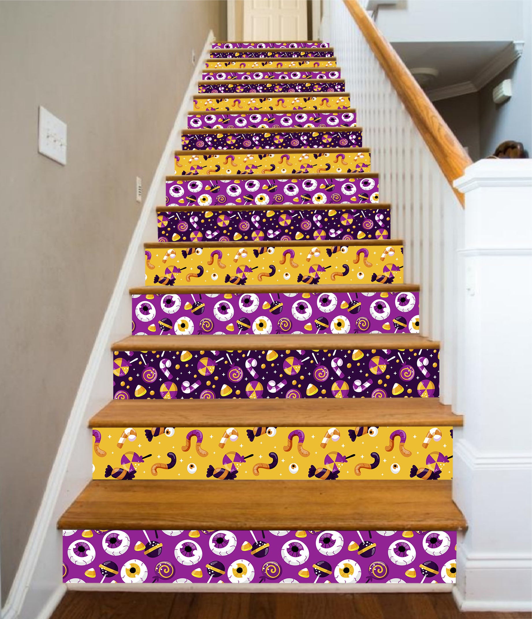 3D Candy Halloween 656 Stair Risers
