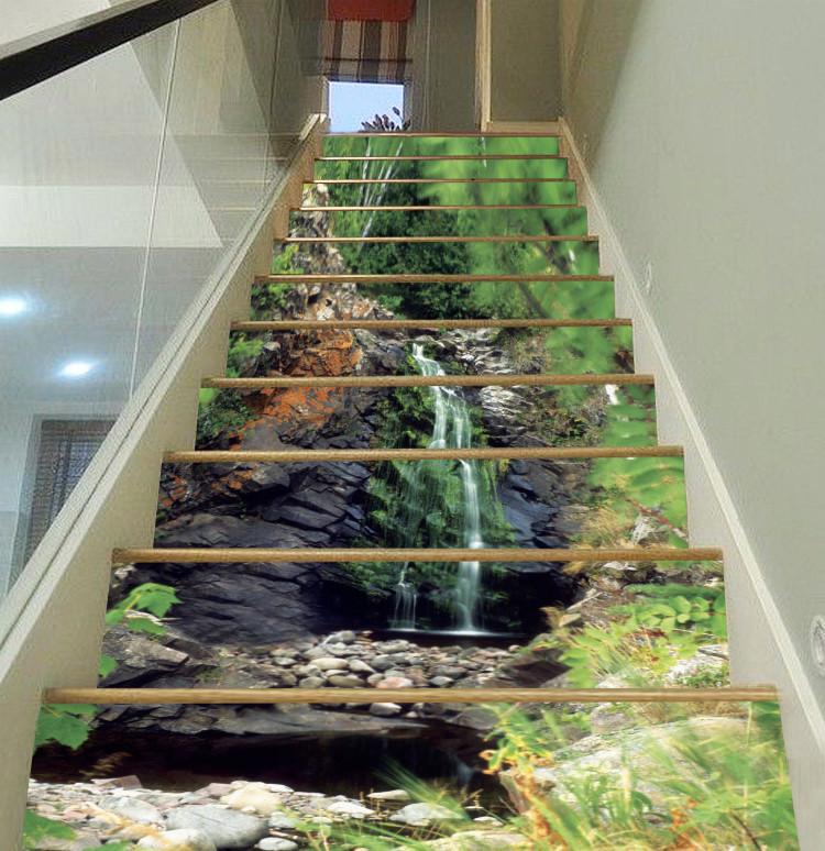 3D River Drought Period 207 Stair Risers Wallpaper AJ Wallpaper 