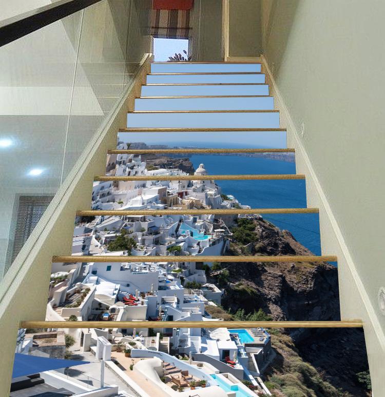 3D Santa Nini 689 Stair Risers Wallpaper AJ Wallpaper 