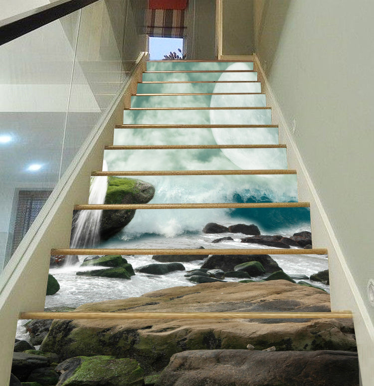 3D Reef And Running Water 145 Stair Risers