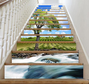 3D Rivers 3726 Stair Risers Wallpaper AJ Wallpaper 