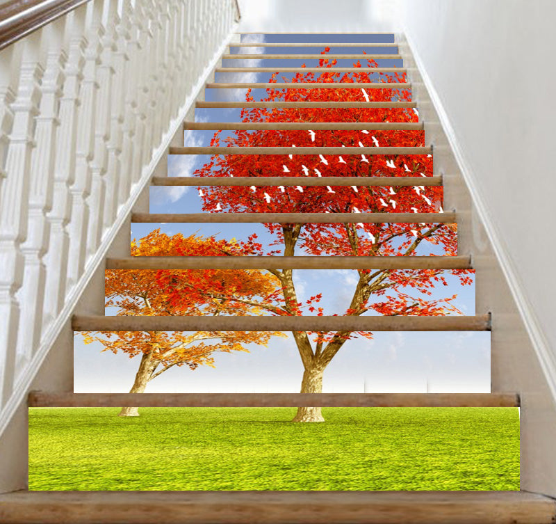 3D Fall And Summer 151 Stair Risers