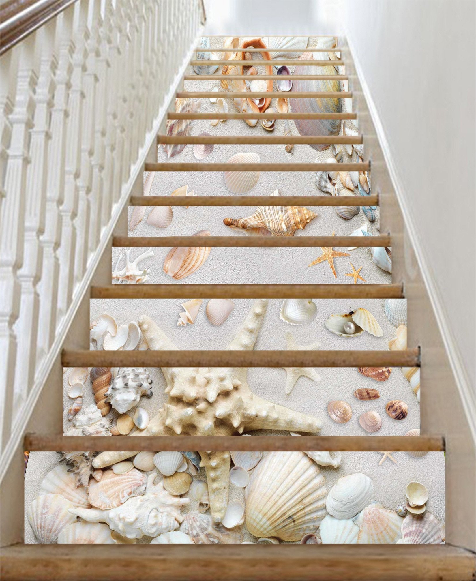 3D Beach Treasures 427 Stair Risers Wallpaper AJ Wallpaper 
