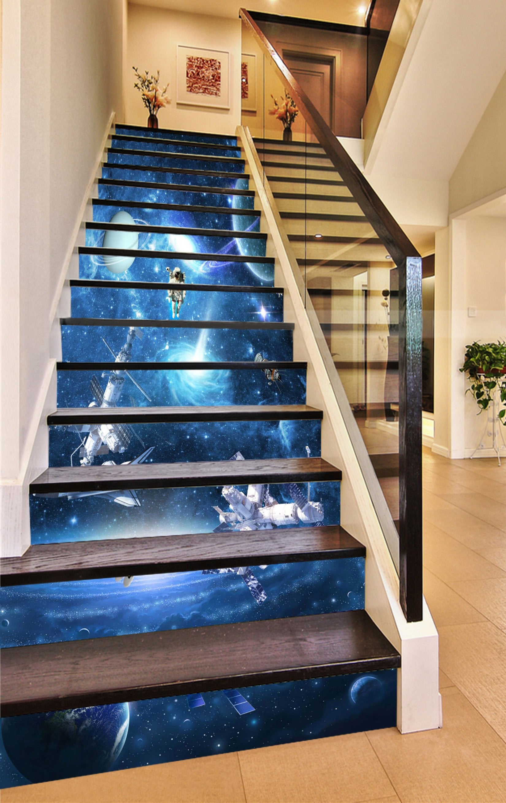 3D Space Scenery 416 Stair Risers Wallpaper AJ Wallpaper 