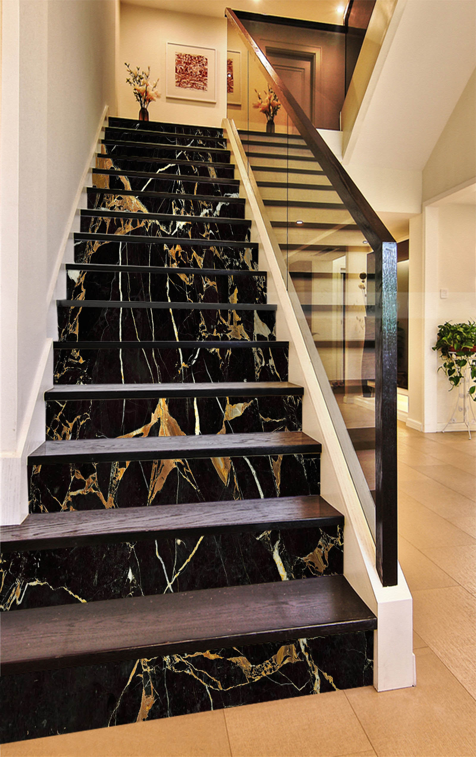 3D Golden Decadence 623 Stair Risers