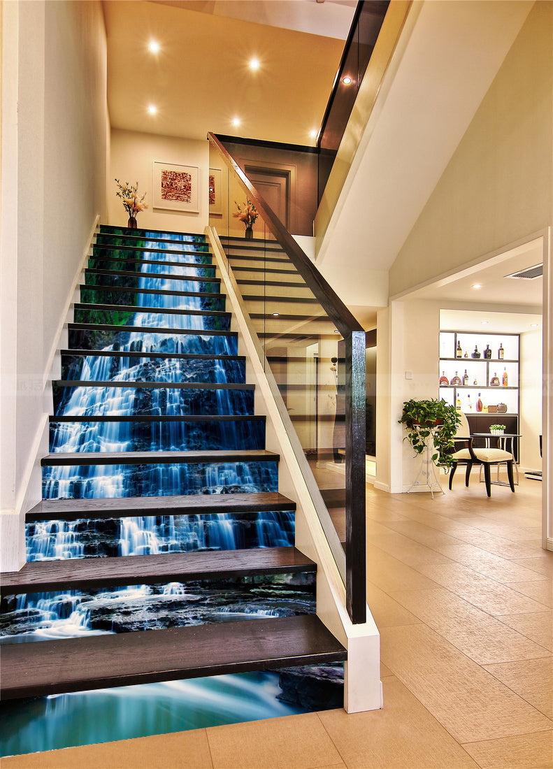 3D Steep And Tiered Waterfall 160 Stair Risers
