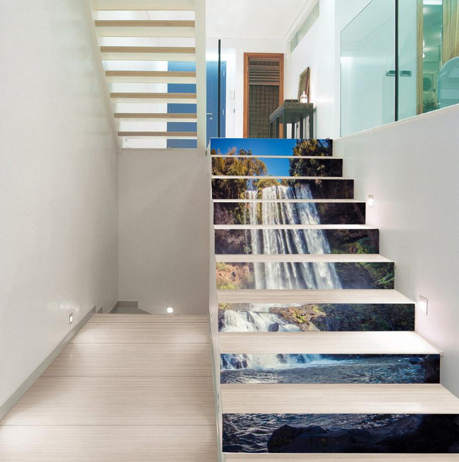 3D Waterfall 105 Stair Risers Wallpaper AJ Wallpaper 