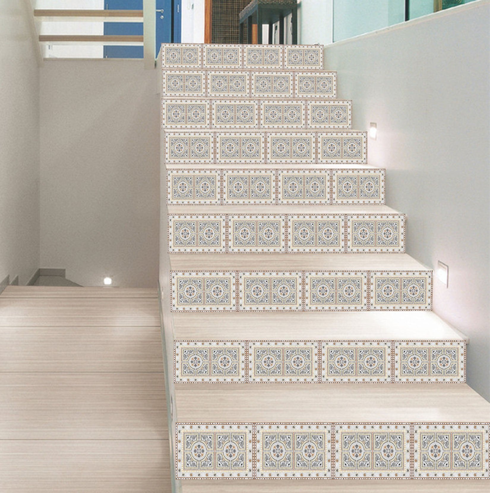 3D Retro Pattern 167 Stair Risers Wallpaper AJ Wallpaper 
