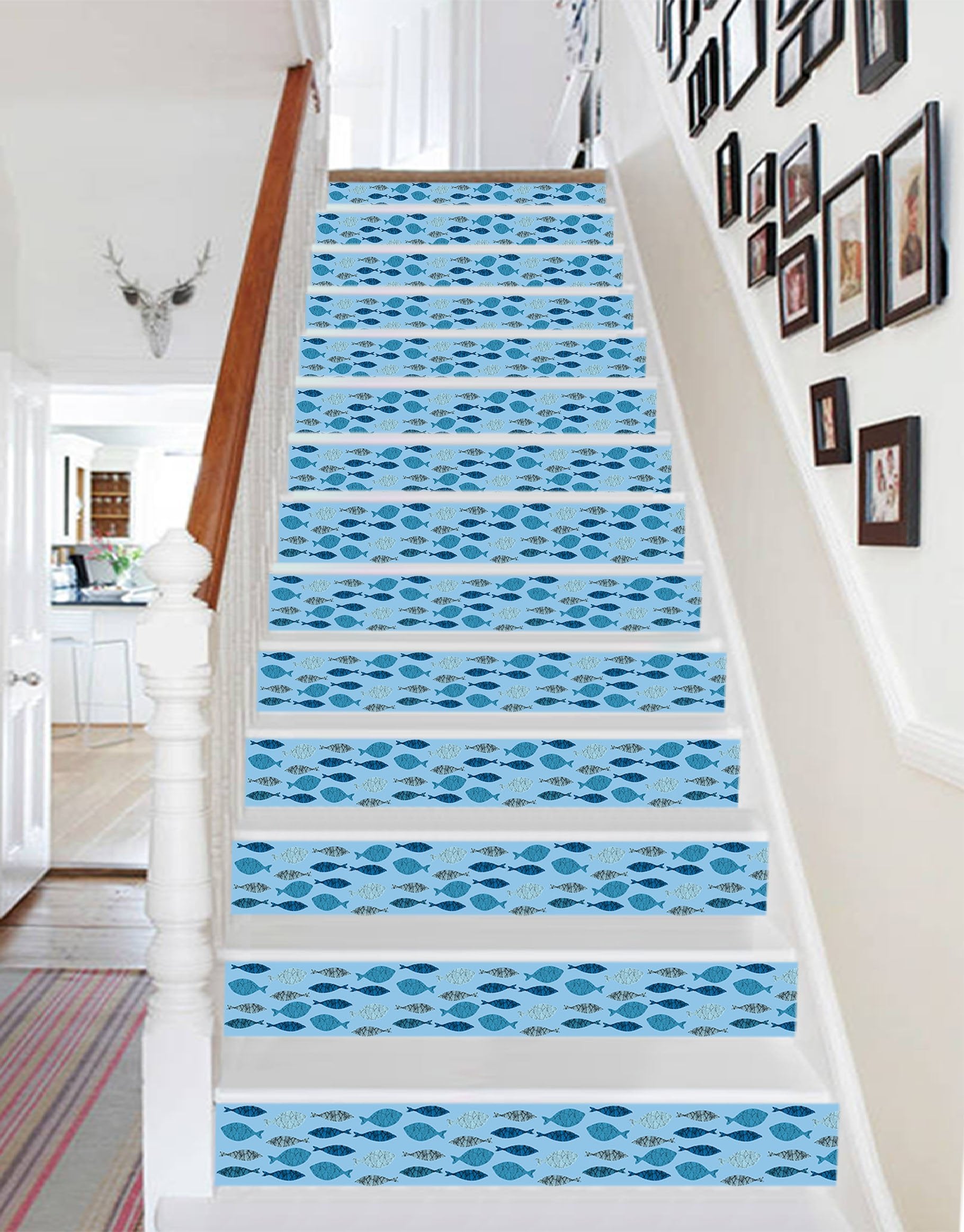 3D Cartoon Fish 476 Stair Risers Wallpaper AJ Wallpaper 