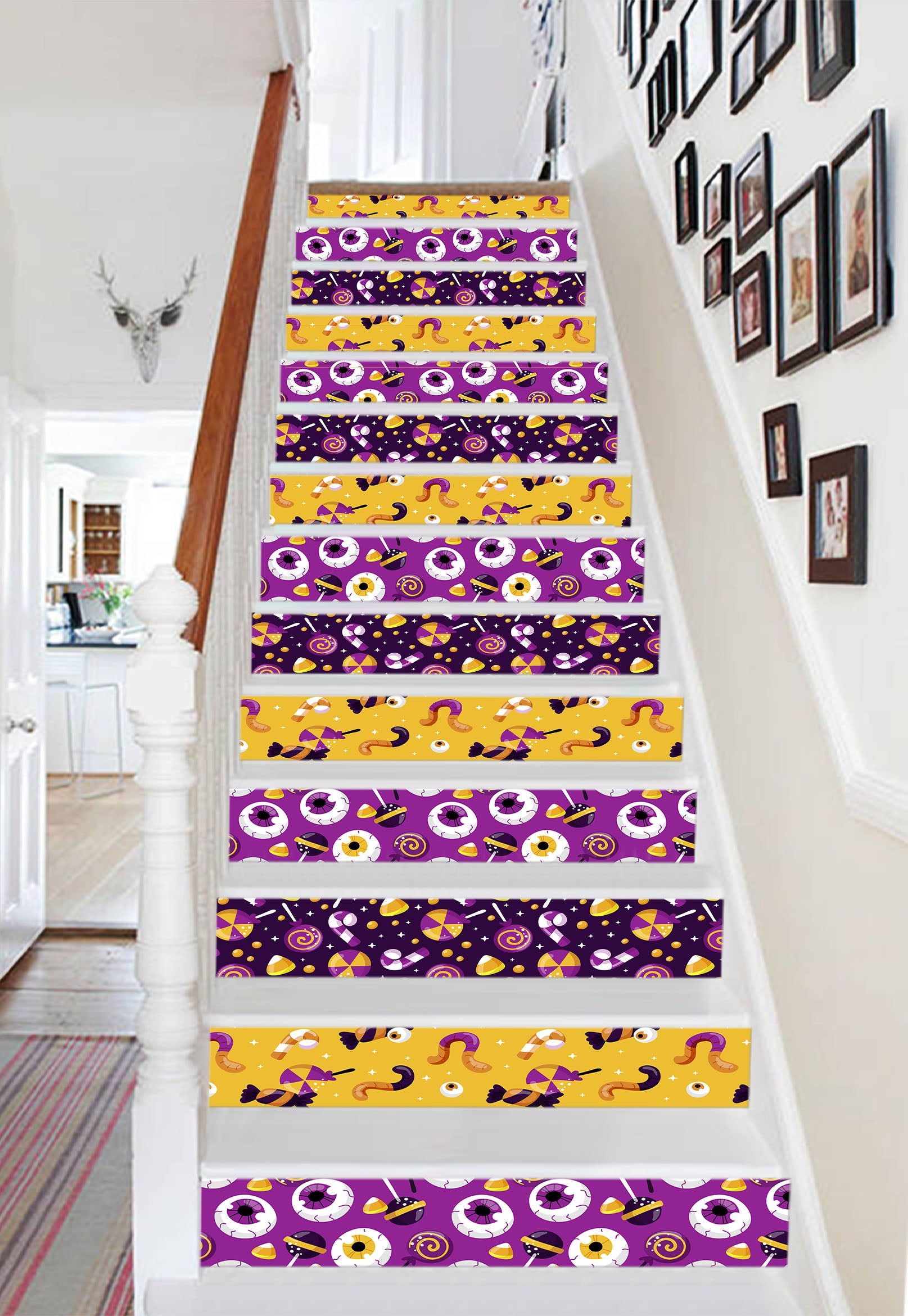 3D Candy Halloween 656 Stair Risers