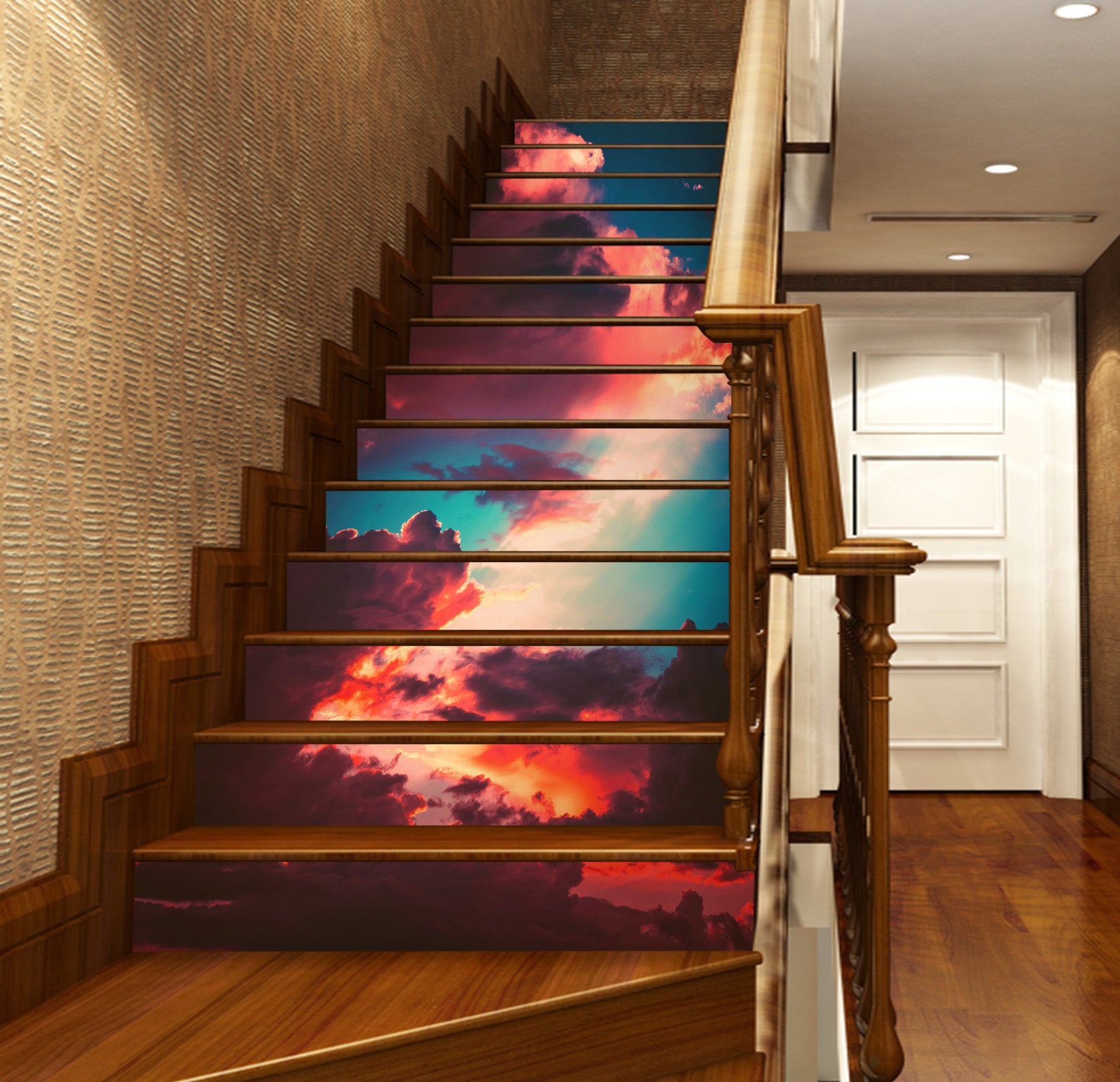 3D Strange And Beautiful Clouds 630 Stair Risers