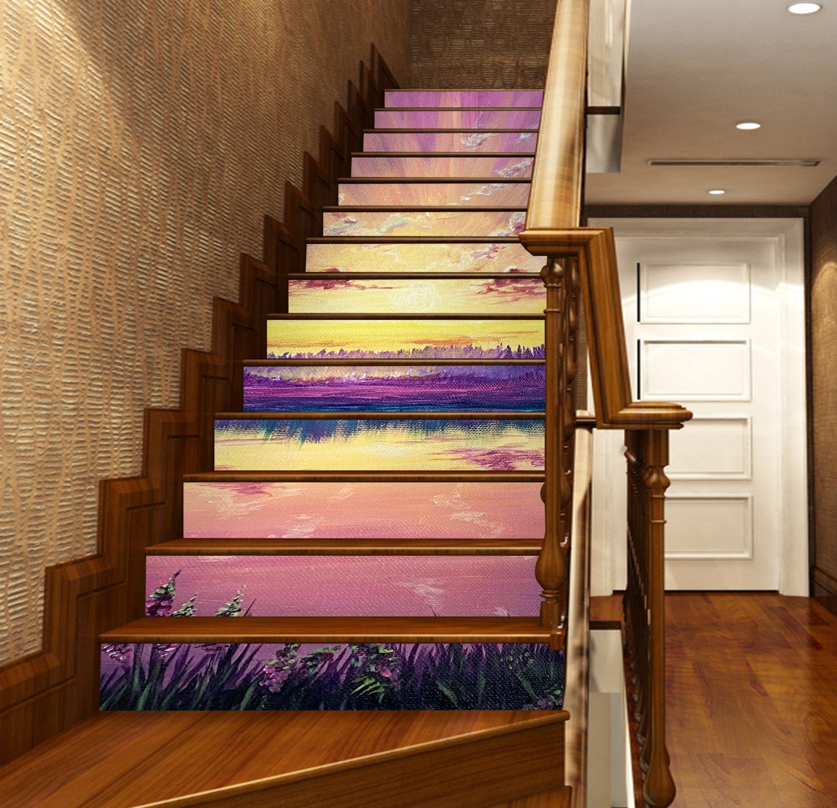 3D Sky Mountains 8820 Marina Zotova Stair Risers