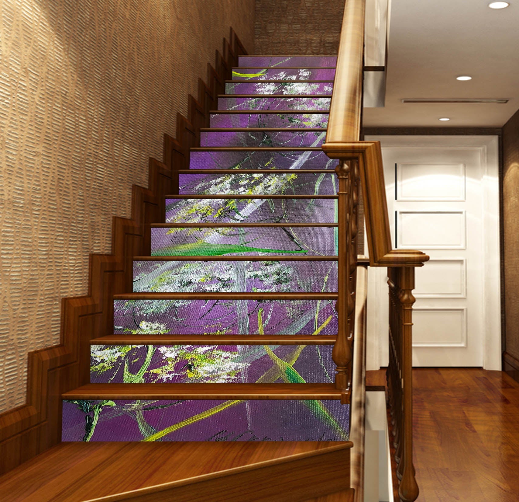 3D Painted Grass 2002 Skromova Marina Stair Risers