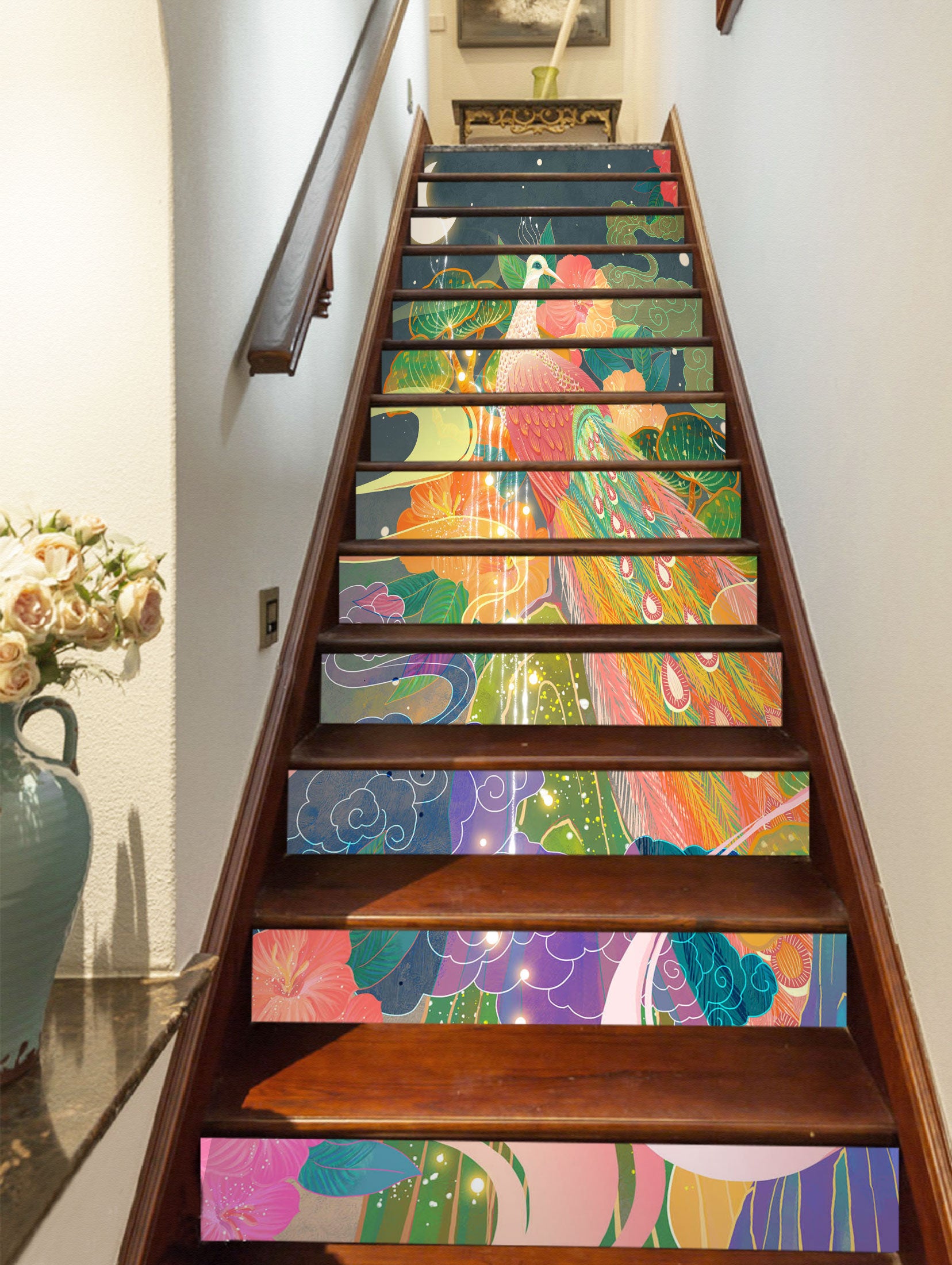 3D Color Outline Fairy Tale 234 Stair Risers