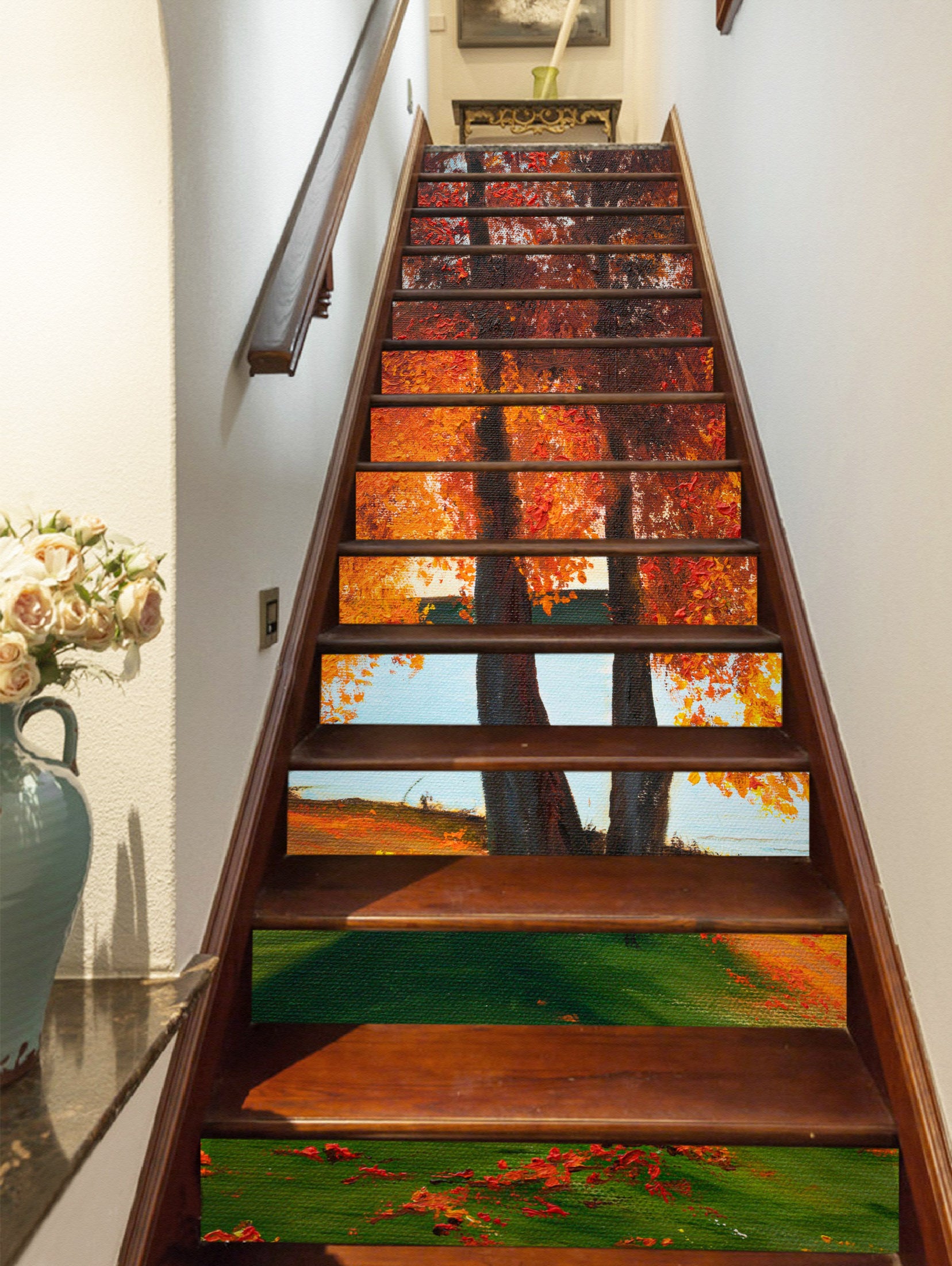 3D Lawn Autumn Tree 8804 Marina Zotova Stair Risers