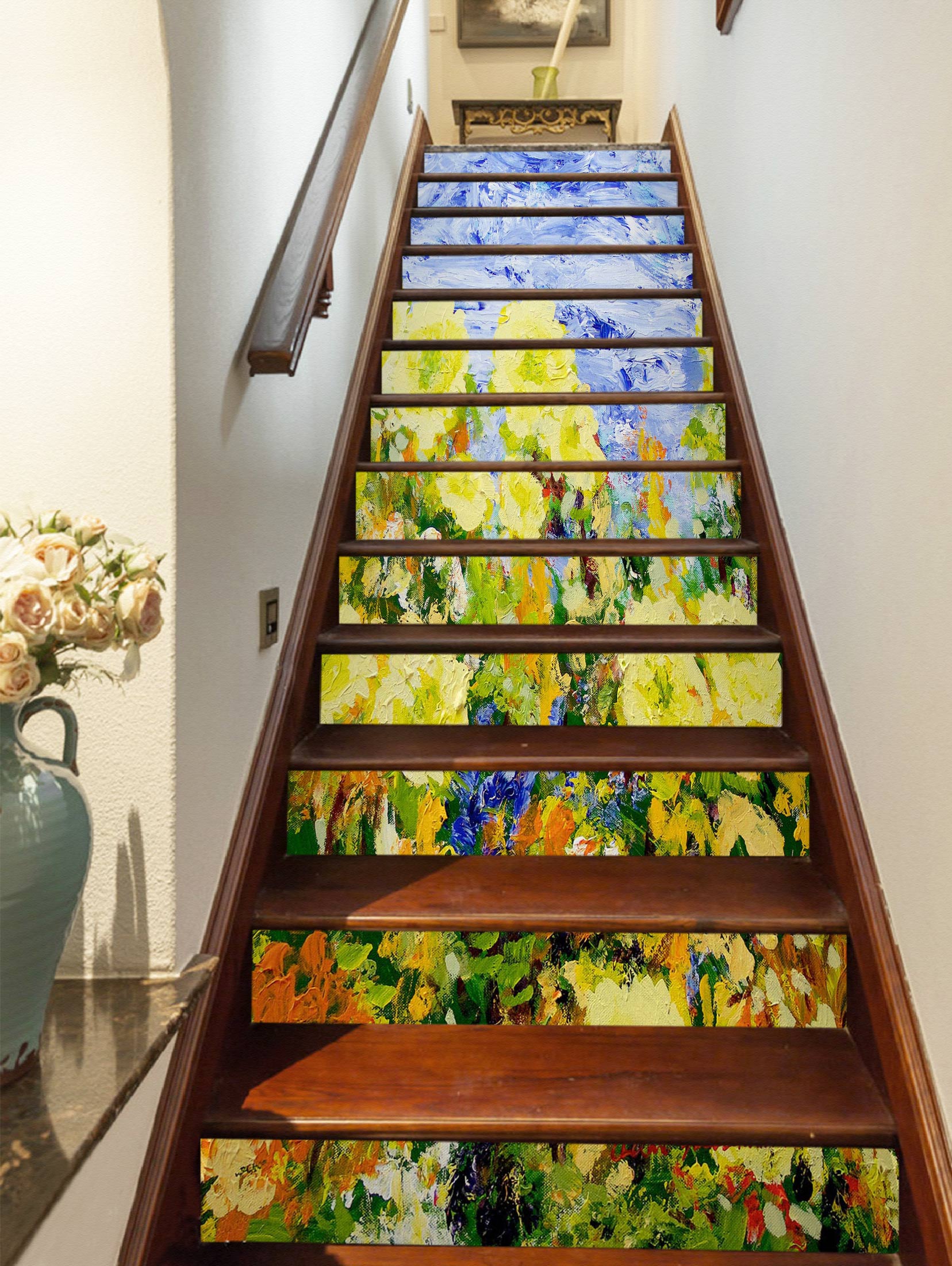 3D Yellow Flowers Clump 90106 Allan P. Friedlander Stair Risers
