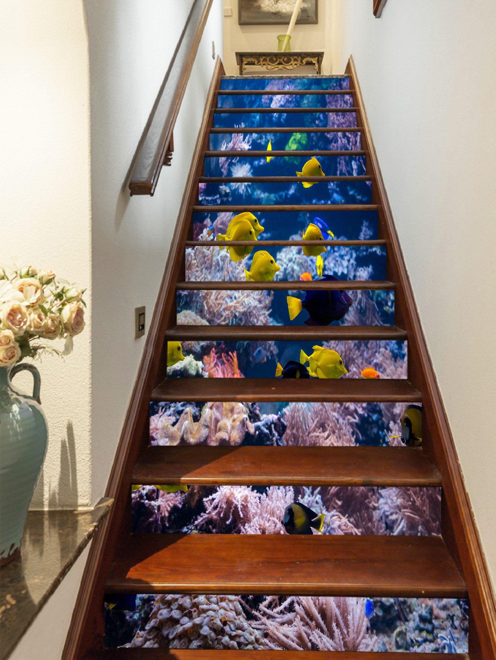 3D Rich And Charming Sea Bottom 379 Stair Risers
