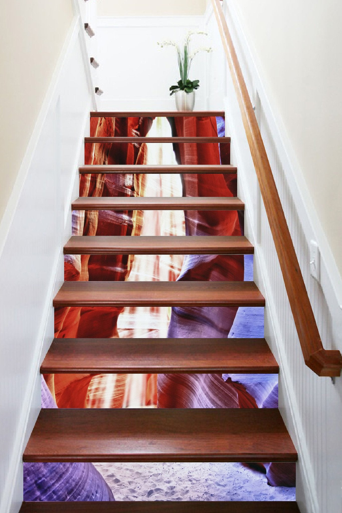 3D Rock Mountains Path 913 Stair Risers Wallpaper AJ Wallpaper 