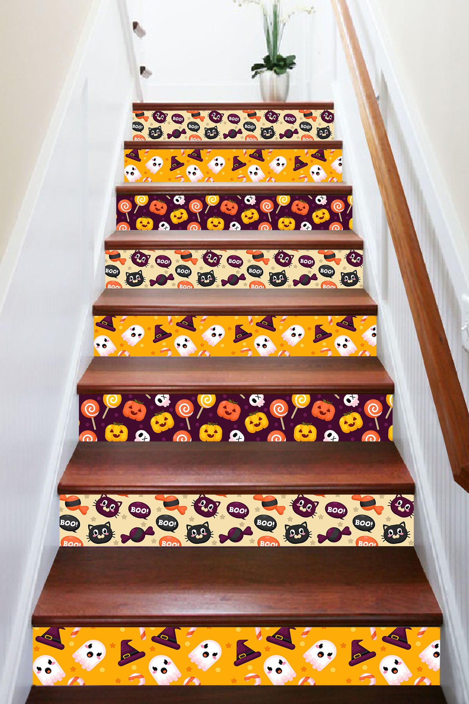 3D Fun Halloween decoration 657 Stair Risers