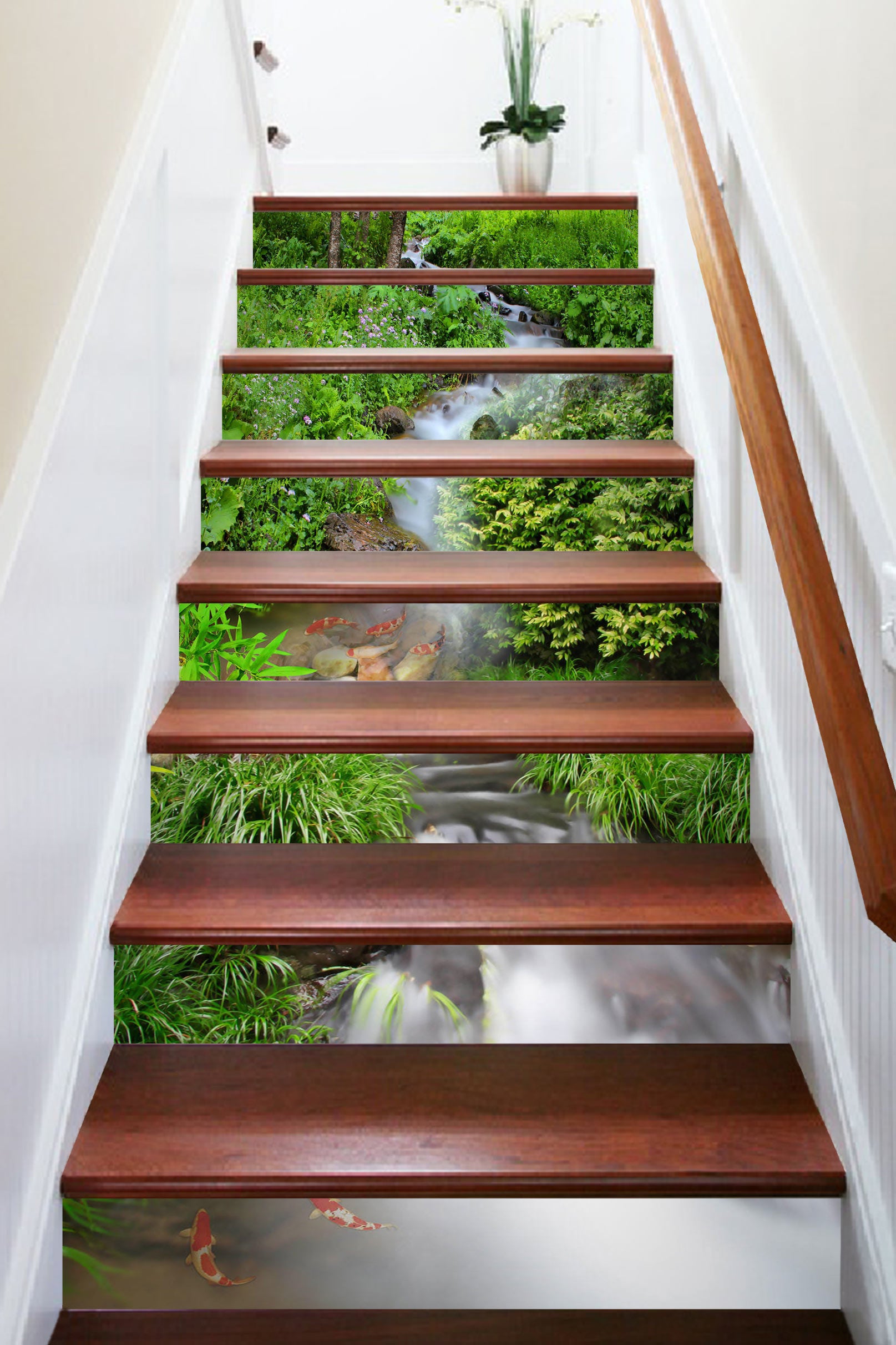 3D Turbulent Water 027 Stair Risers