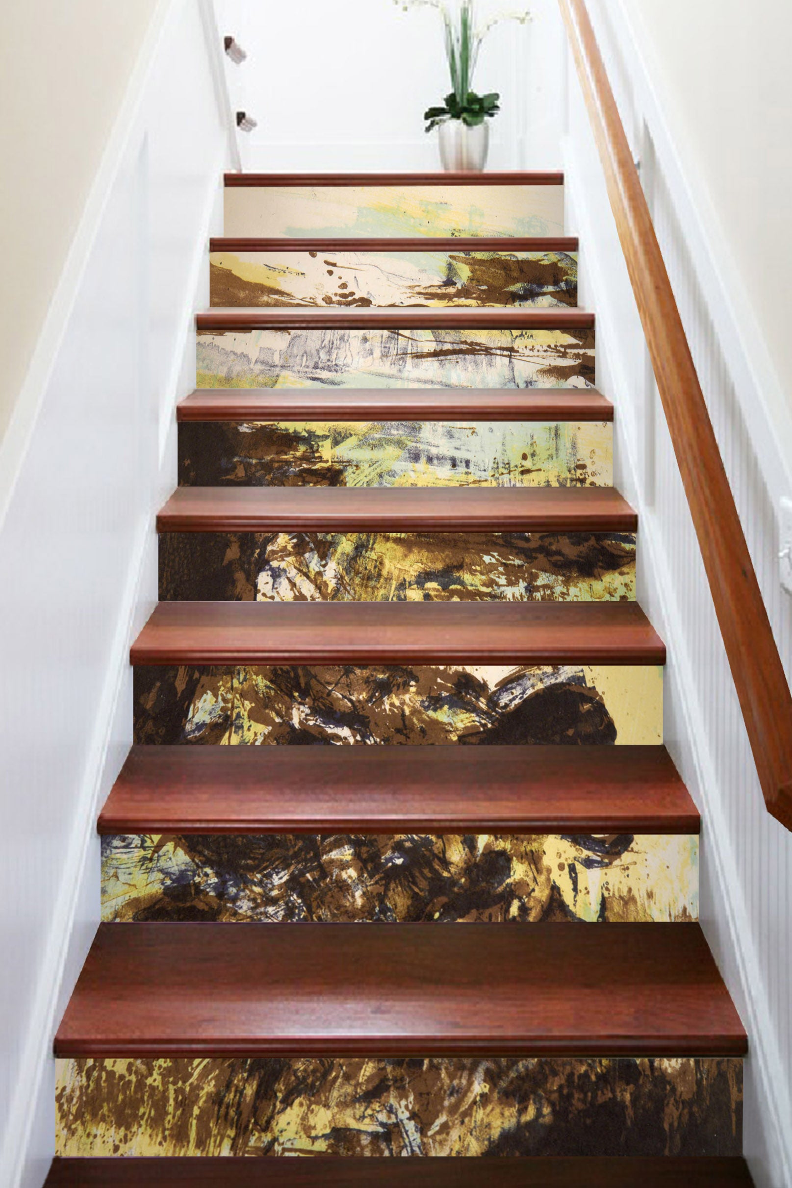 3D Dark Mountain Terrain 542 Stair Risers