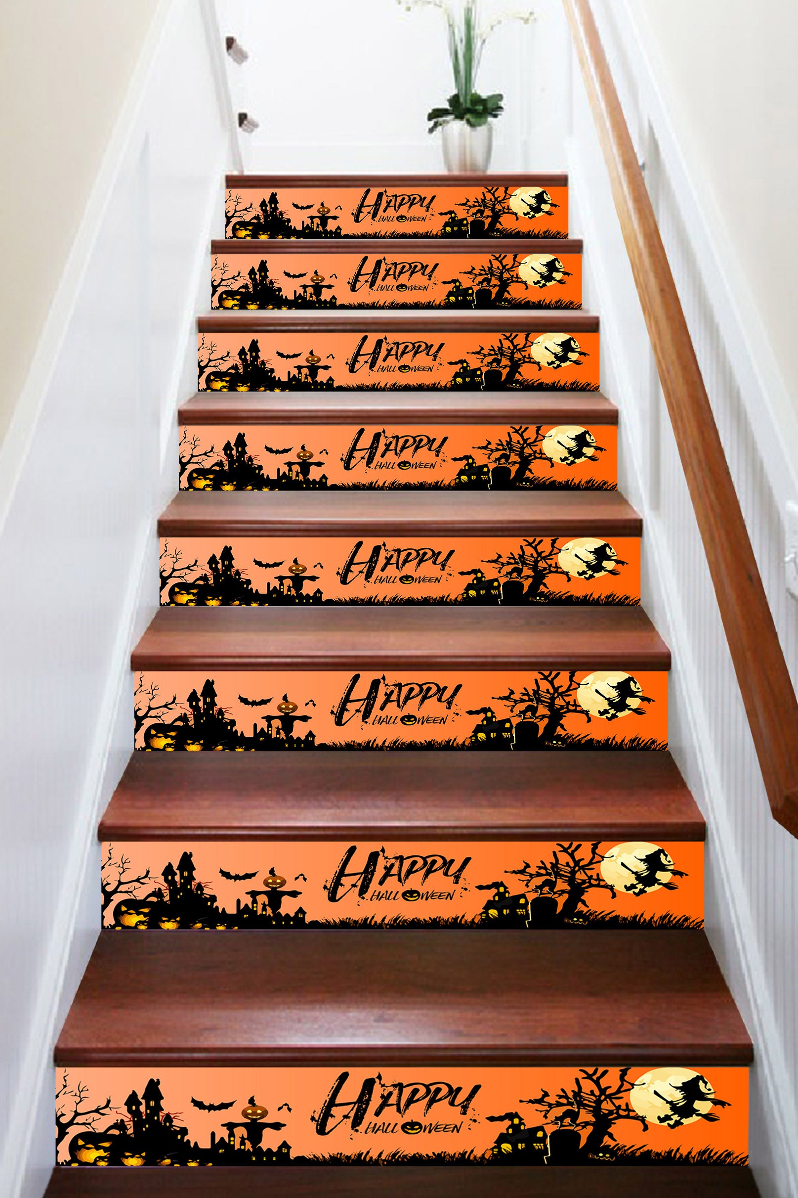 3D Wonderful Halloween 642 Stair Risers