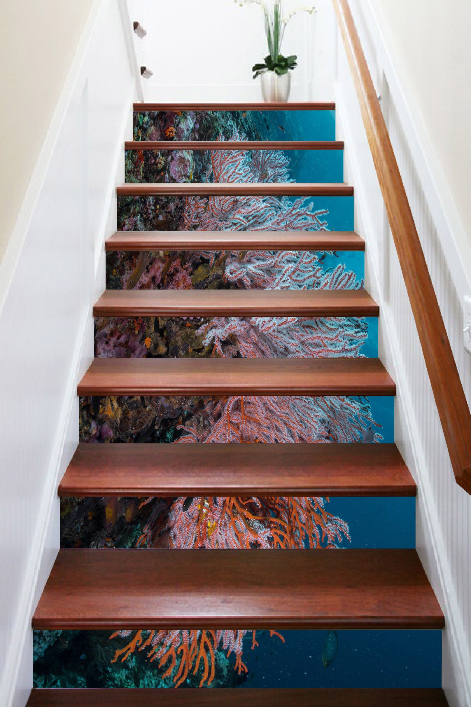3D Sea Creatures 459 Stair Risers