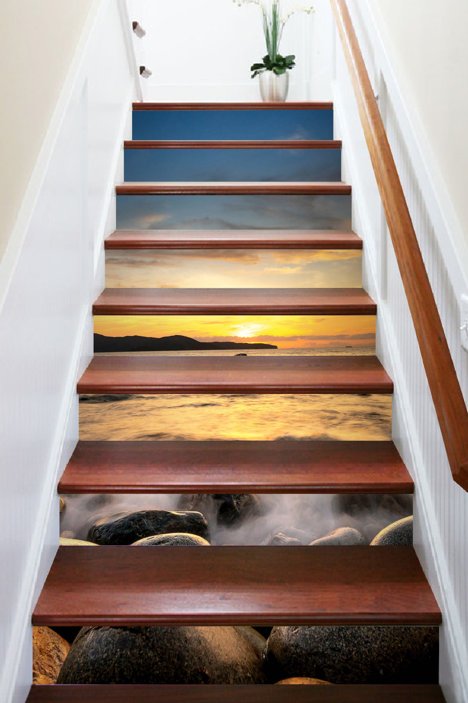 3D Memories Of The Sunset  622 Stair Risers
